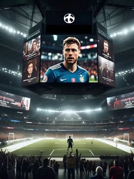 Live match on a giant stadium screen in 4K — AirPlusTV IPTV USA